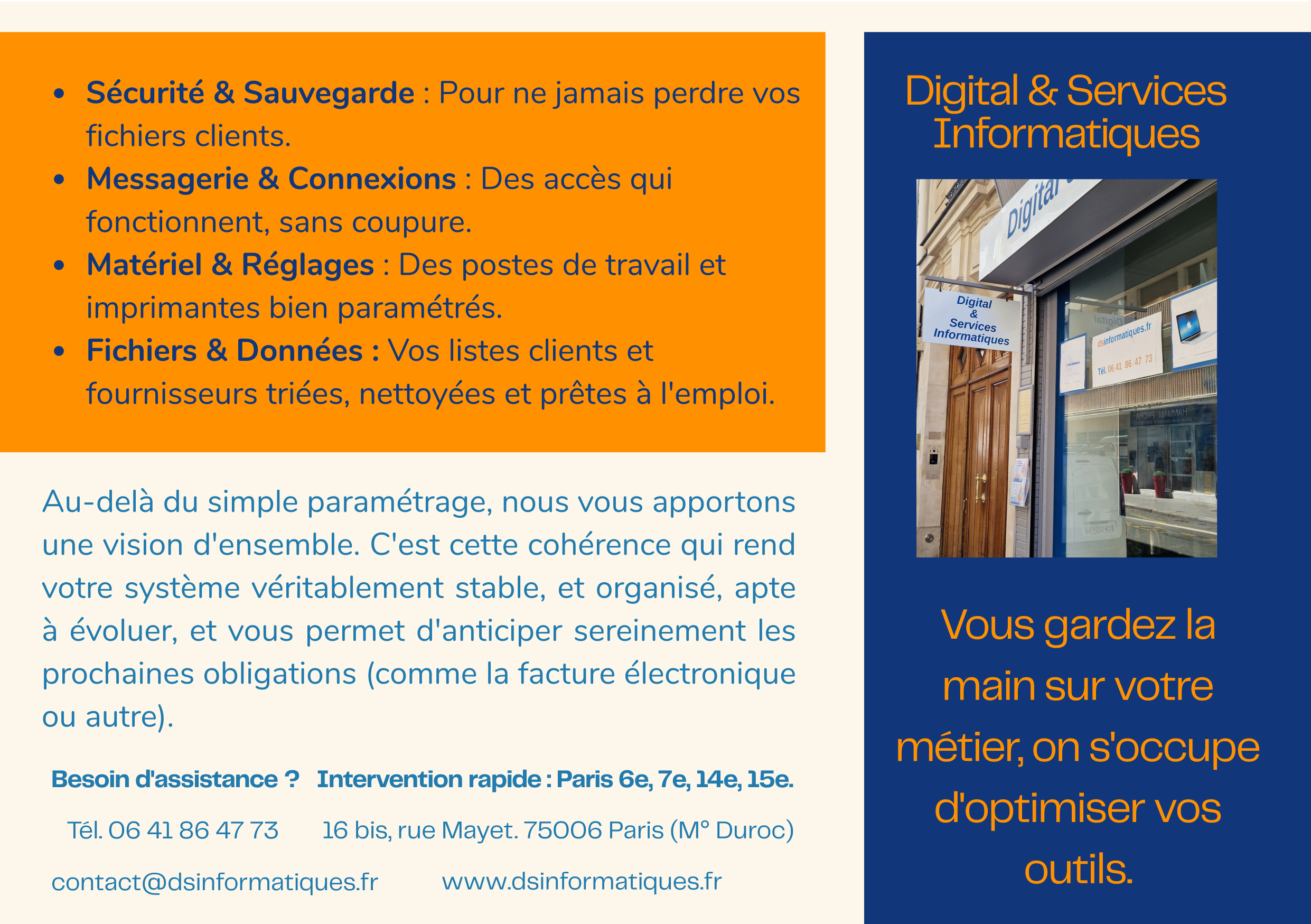 Flyer verso
